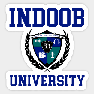 Indoob University with Emblem Sticker